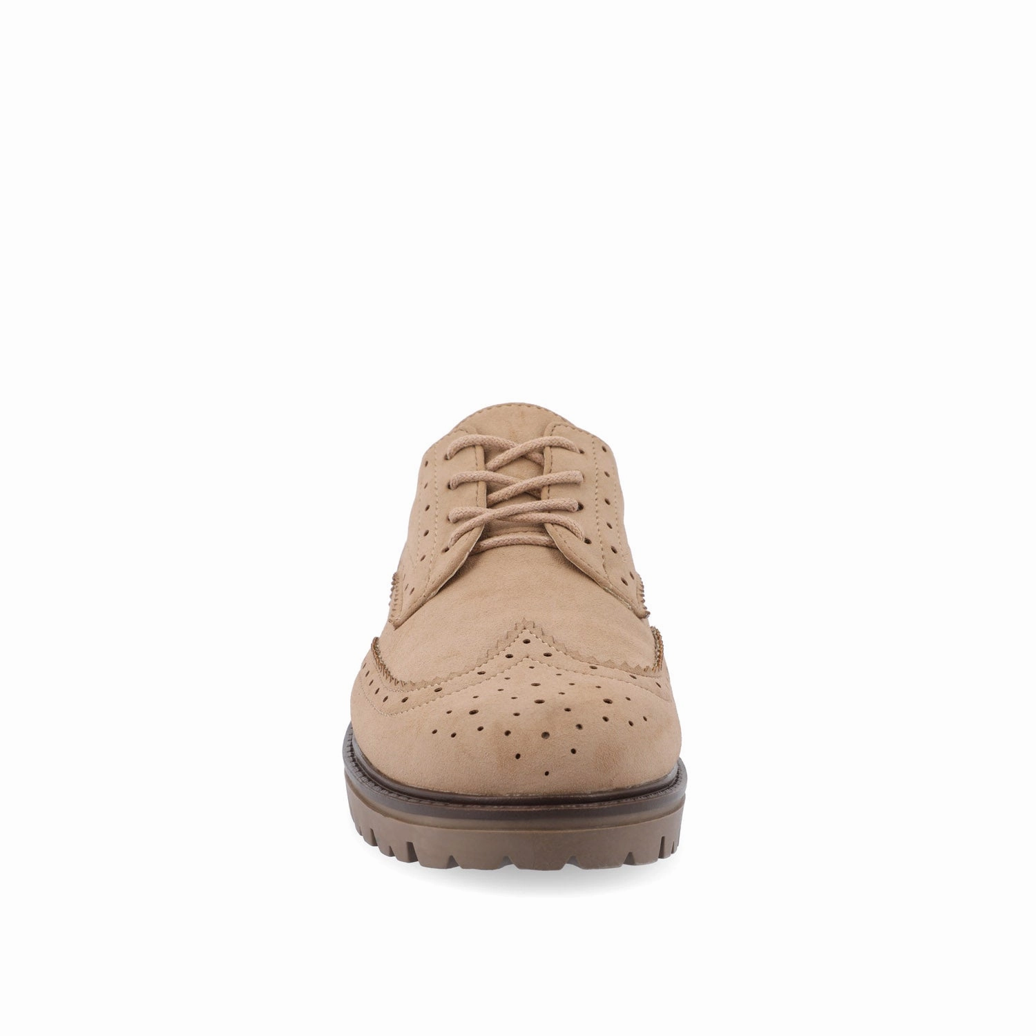 Everlane Boxy Oxford CLAUDIYA OXFORD LOAFER FLAT IN FAUX SUEDE