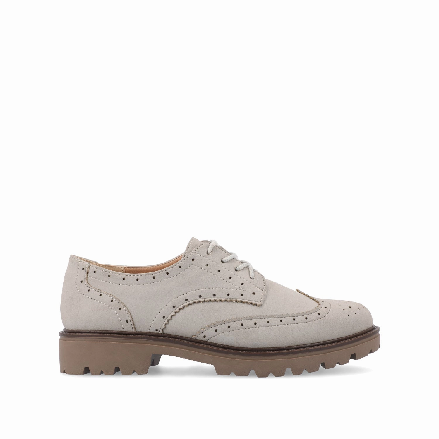 CLAUDIYA OXFORD LOAFER FLAT IN FAUX SUEDE Best In Oxford