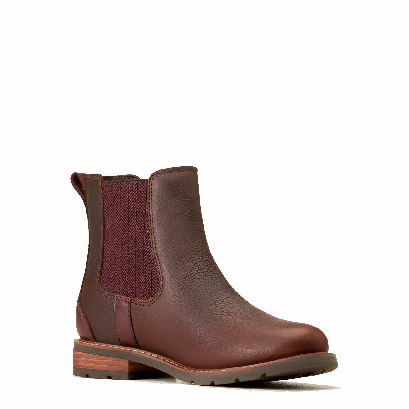 566 Thermal Chelsea Boots Ariat Womens Wexford Waterproof Chelsea Boots Dark Brown