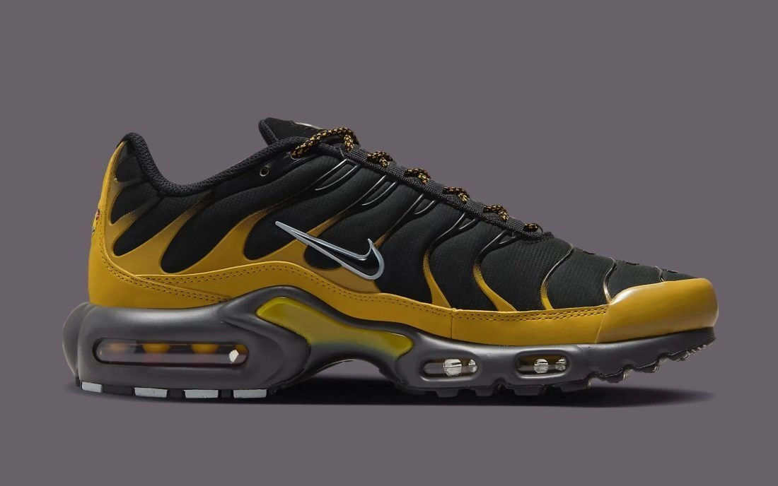 Nike Shoes Rare Nike Air Max Plus FB9722-700 Sneakers Men's Bronzine Black Lace Up Running Shoes