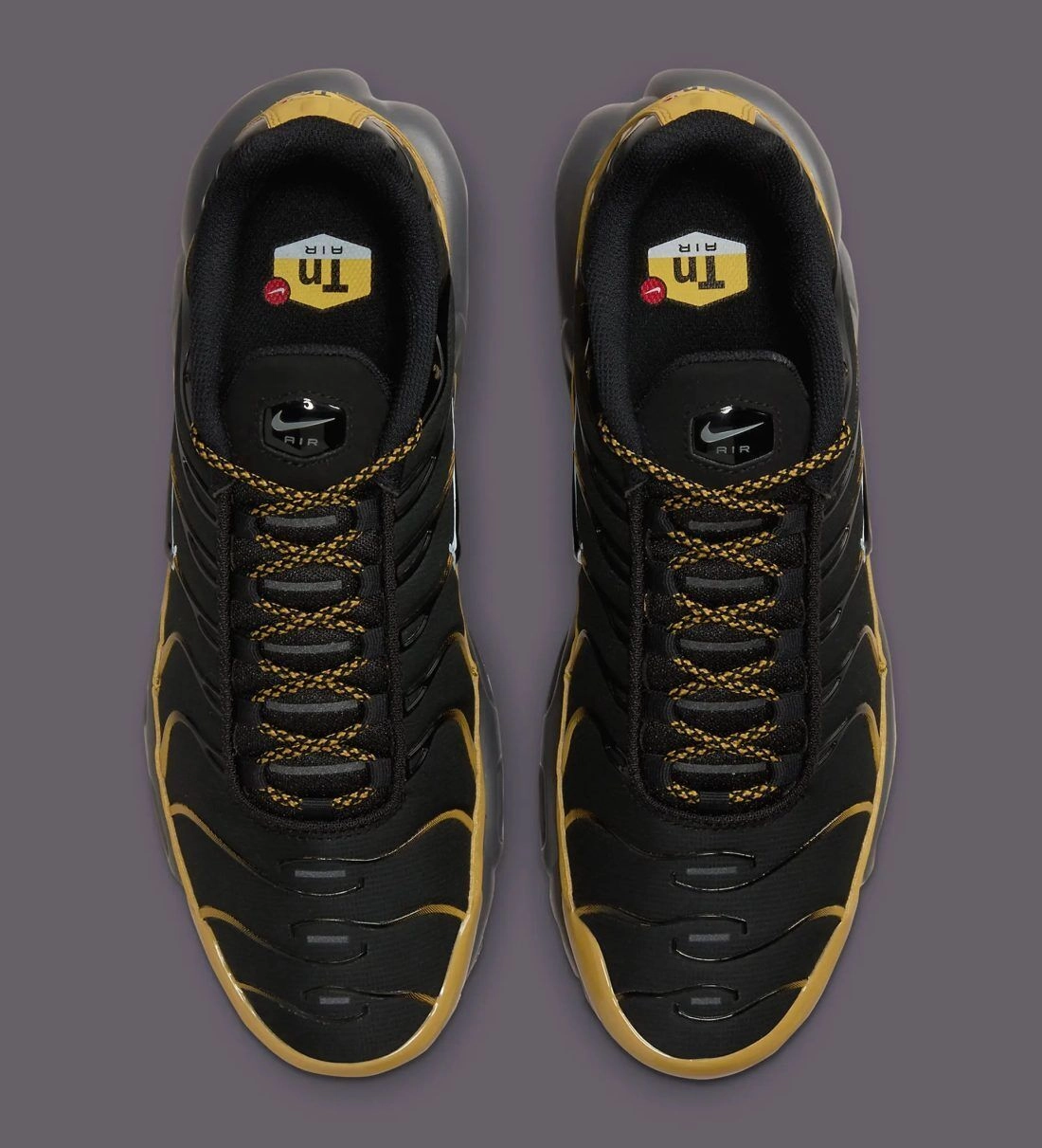 Nike Air Max Plus FB9722-700 Sneakers Men's Bronzine Black Lace Up Running Shoes Top Nike Running Shoes