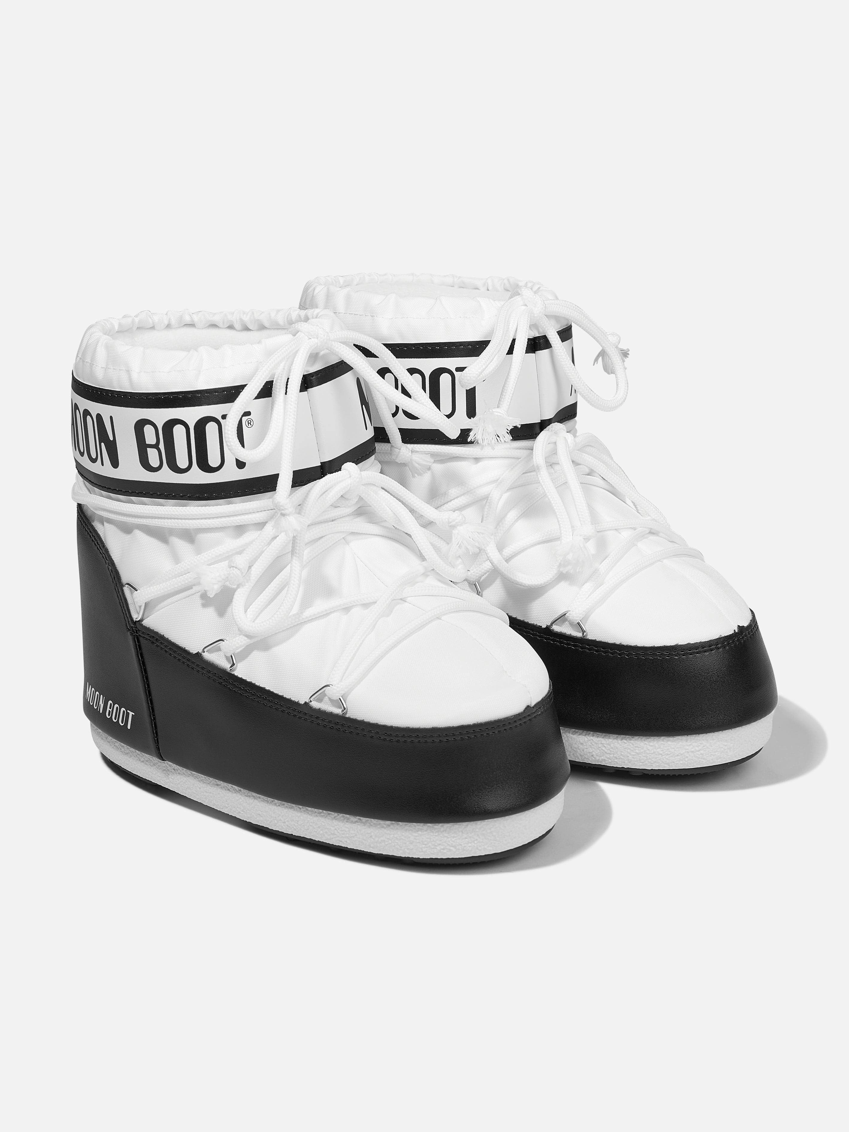 Salomon Snow Boots Moon Boot Kids Icon Low Nylon Snow Boots in White