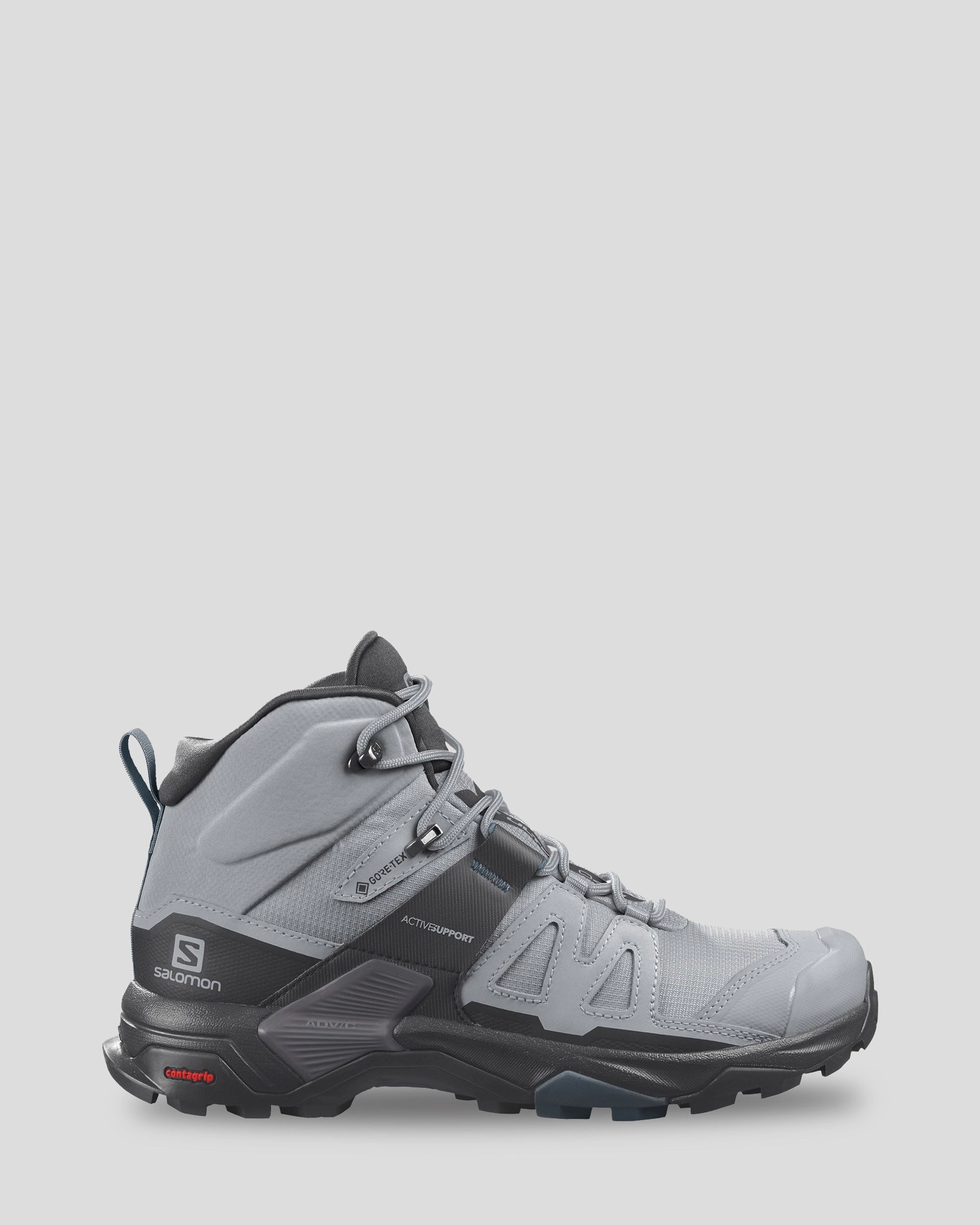 La Sportiva Hiking Boots Gore Tex Women's Salomon X Ultra 4 GORE-TEX Mid Hiking Boots -Wide - Quarry/Black/Legion Blue