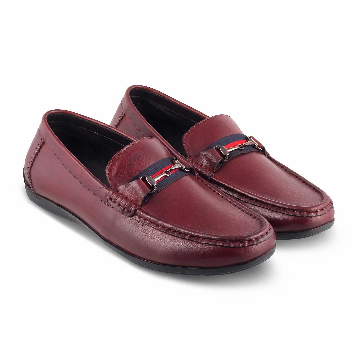The Crada Wine Men's Leather Driving Loafers Tresmode Haruta Loafers Japan