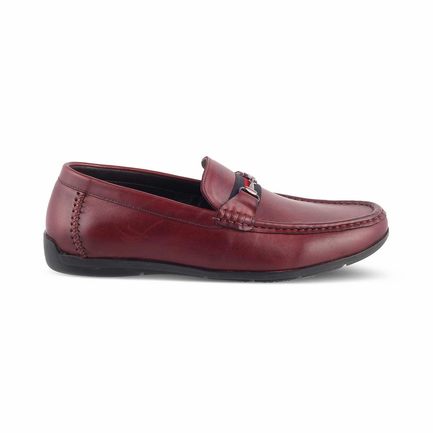 The Crada Wine Men's Leather Driving Loafers Tresmode Most Expensive Loafers