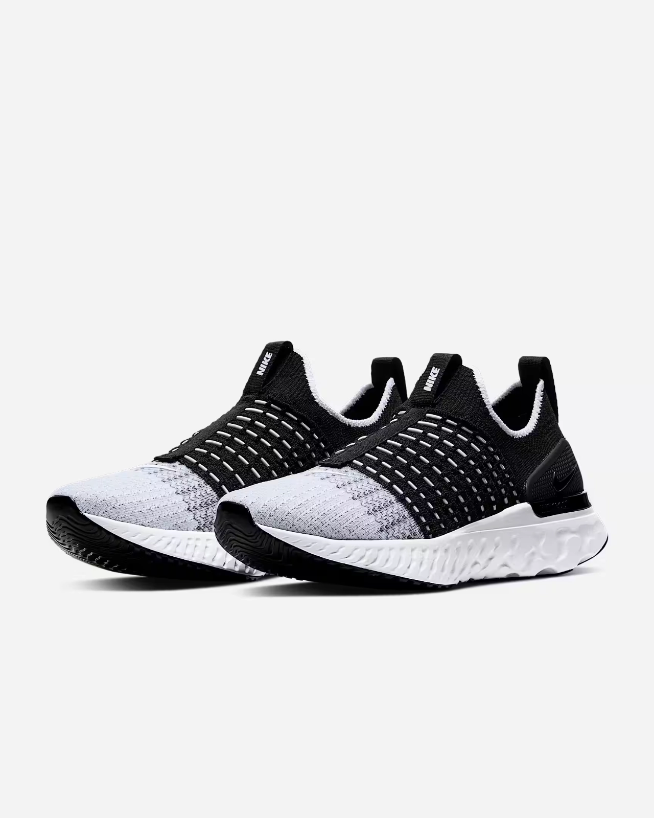 Nike React Phantom Run Flyknit 2 CJ0280-001 Womens Black Running Shoes FD1203 Nike Air Max Leather Shoes