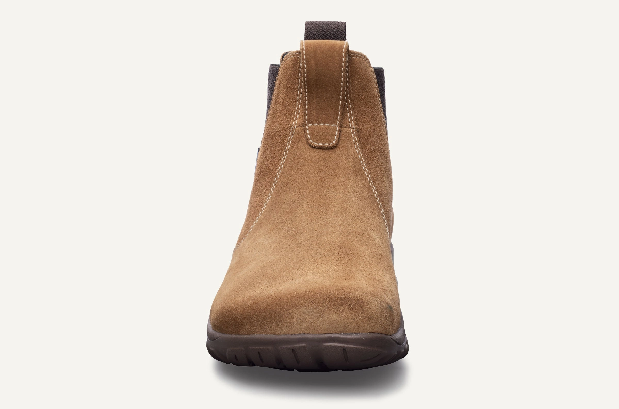 Low Top Men's Chelsea Suede Barefoot Boot