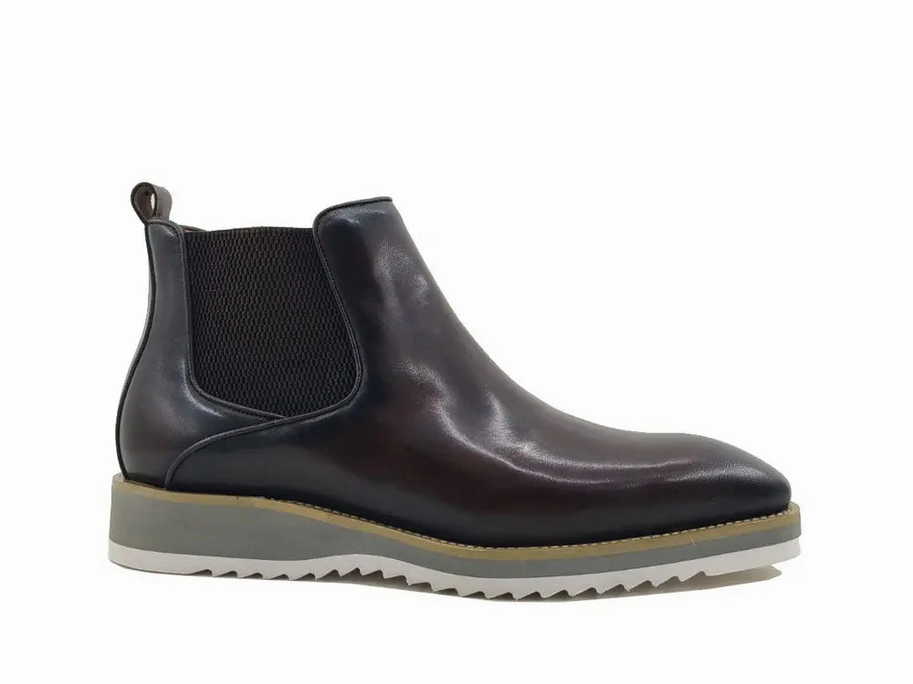Men's Patina Chelsea Boot Ankle Chelsea Boots With Heel