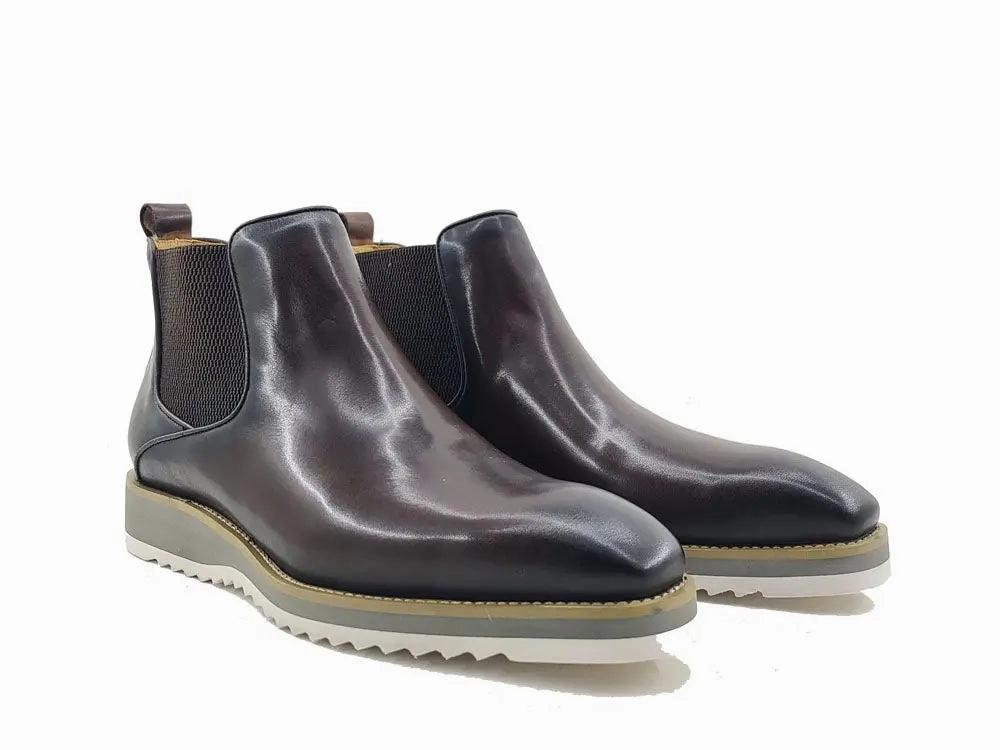 Men's Patina Chelsea Boot Leather Winter Chelsea Boots