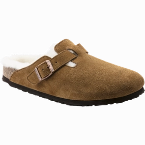 Women's Boston Clog Shearling Clogs Skeleton Feet