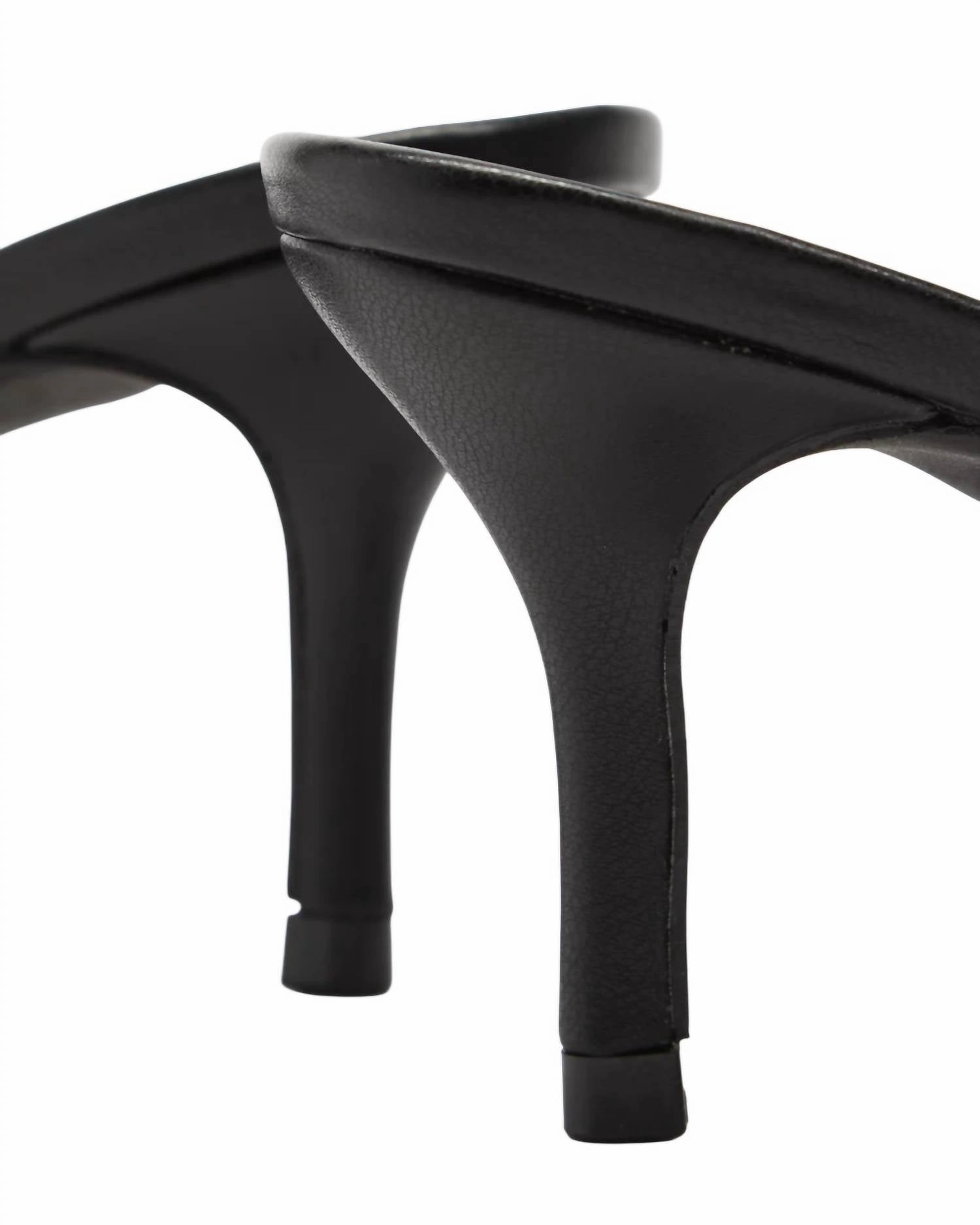 Women's Dez Heels In Black Mesh Sexy Nude High Heels