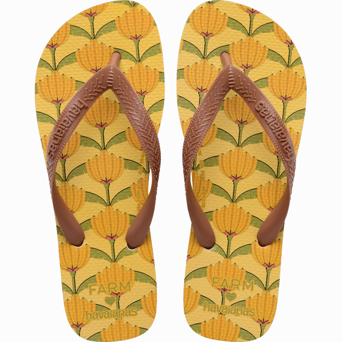 Women's FARM Rio Banana Deco Top Sandal Cycling In Flip Flops