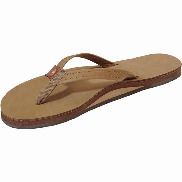 Women's Premier Leather Narrow Strap Sandal Best Soft Flip Flops