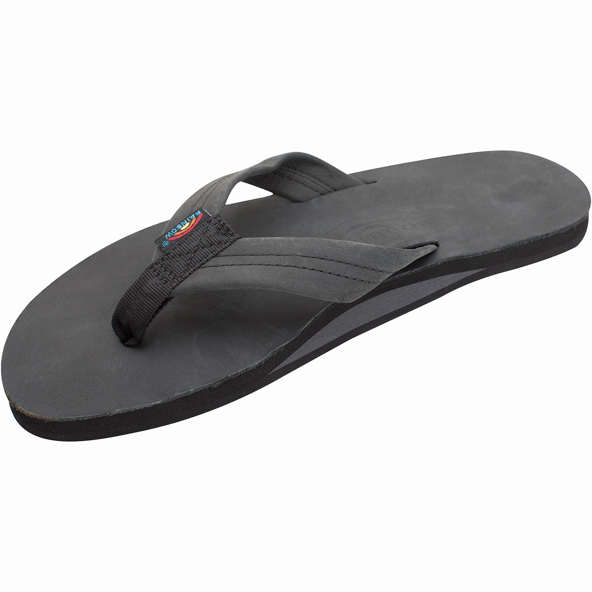 Women's Premier Leather Narrow Strap Sandal Evidence Of Wearing Flip Flops On A Sunny Day