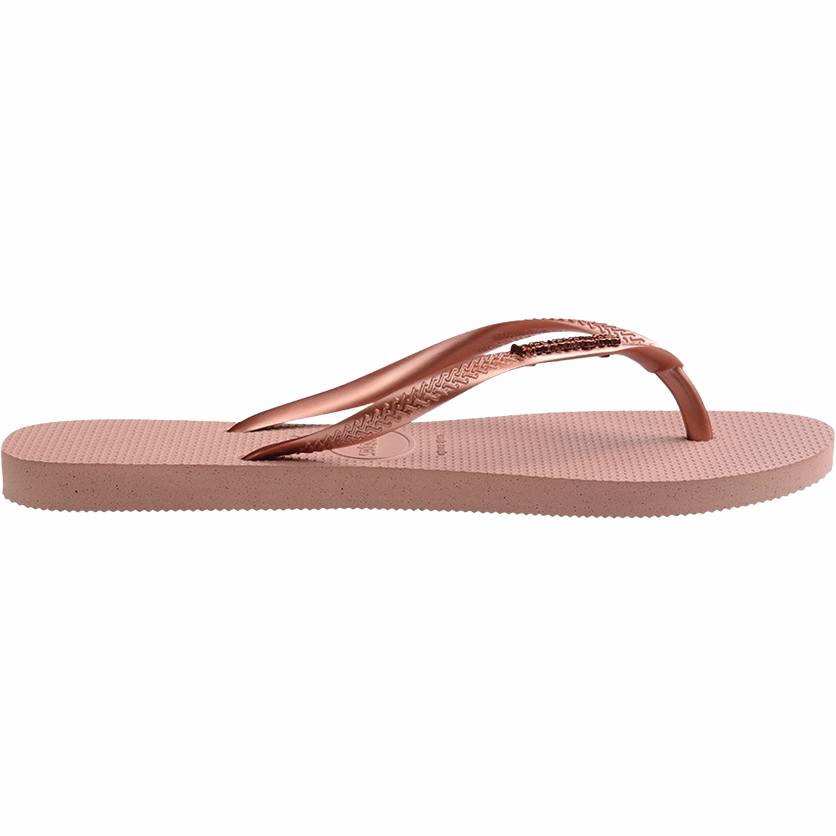Women's Slim Logo Metallic Sandal Watercolor Flip Flops