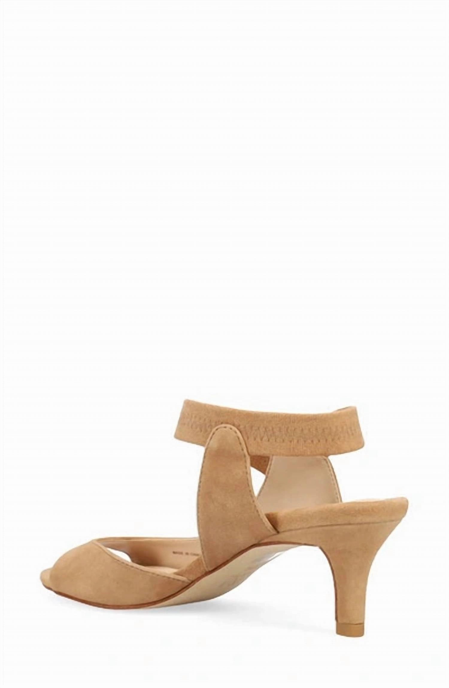 High Heeled Shoe Women's Suede Binni Heels In Latte