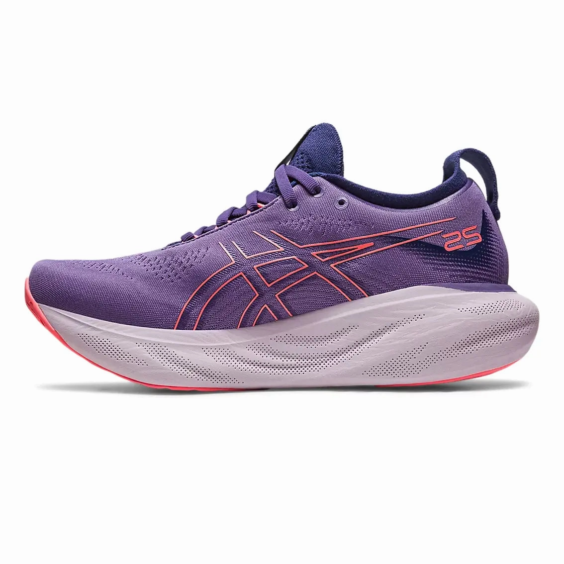 Womens ASICS GEL-Nimbus 25 - Dusty Puple / Papaya Asics Shoes Metaspeed