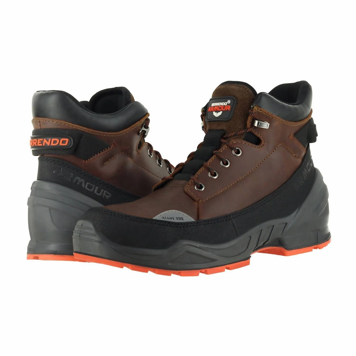Work Boots 6?? ?C Alloy Toe Boots In Reddish Brown Motosport Boots