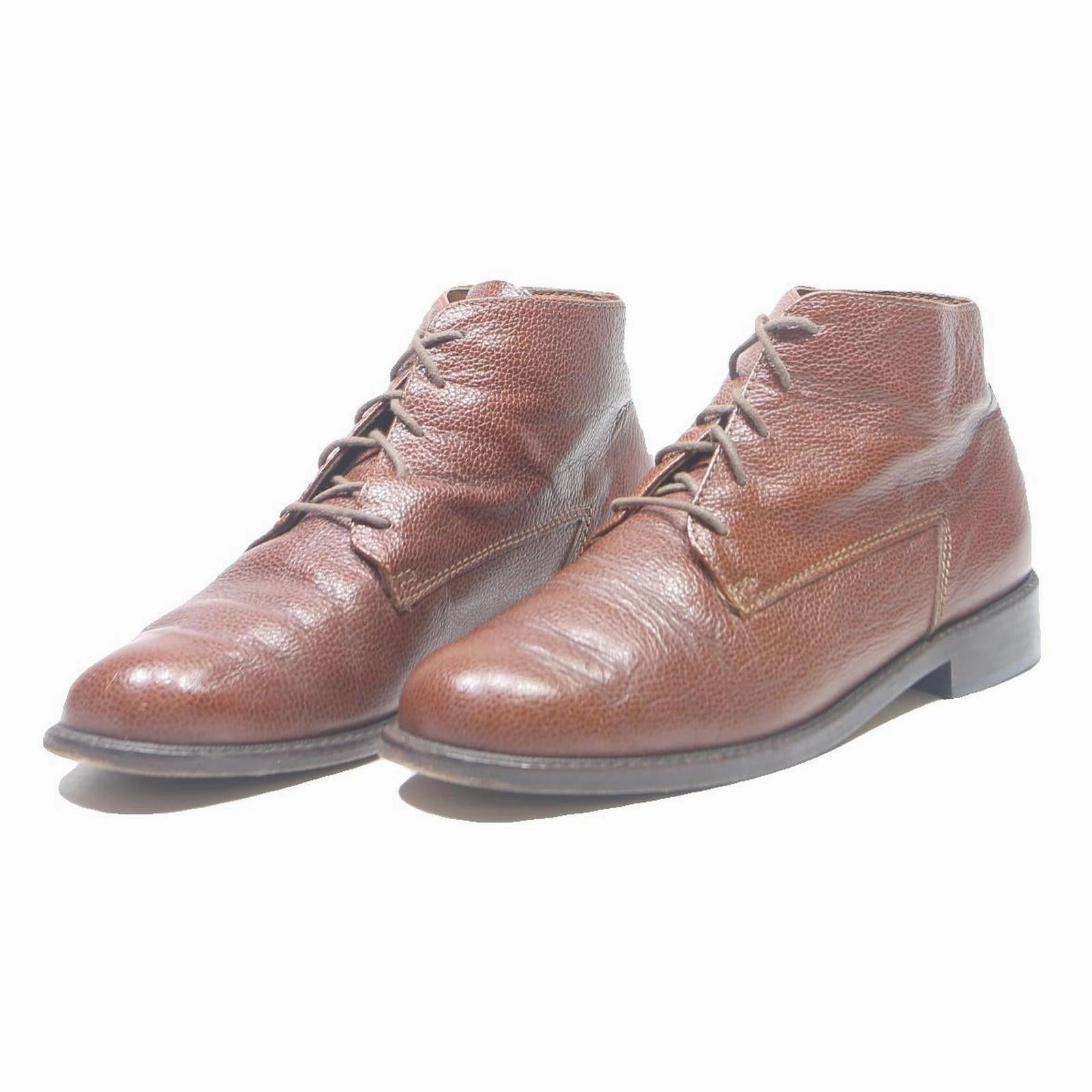 Crepe Sole Boots CYRILLUS Mens Leather Ankle Boots Brown UK 7 Classic Smart Dress Casual