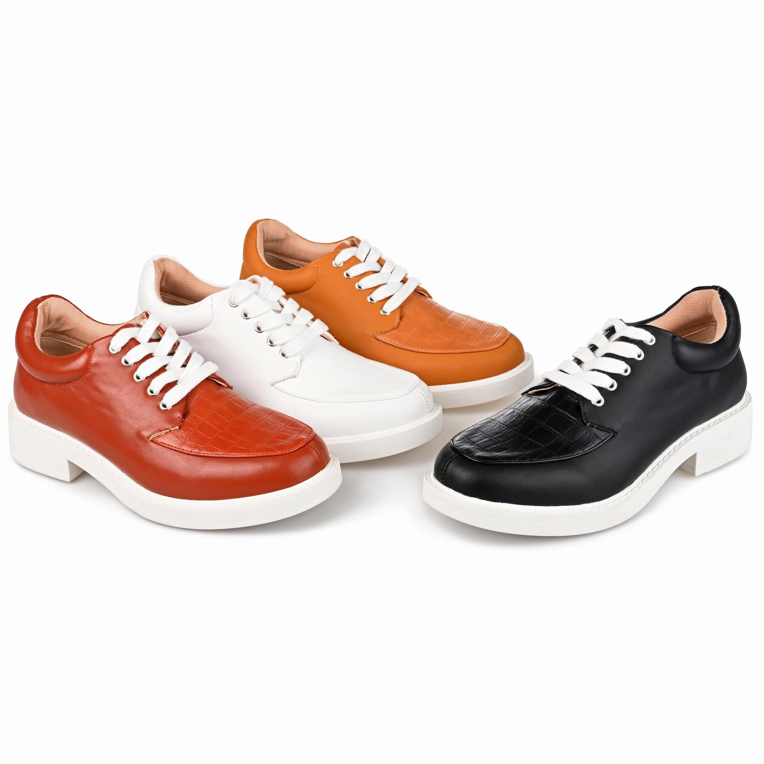 Oxford Grip ALIAH OXFORD FLATS IN VEGAN LEATHER