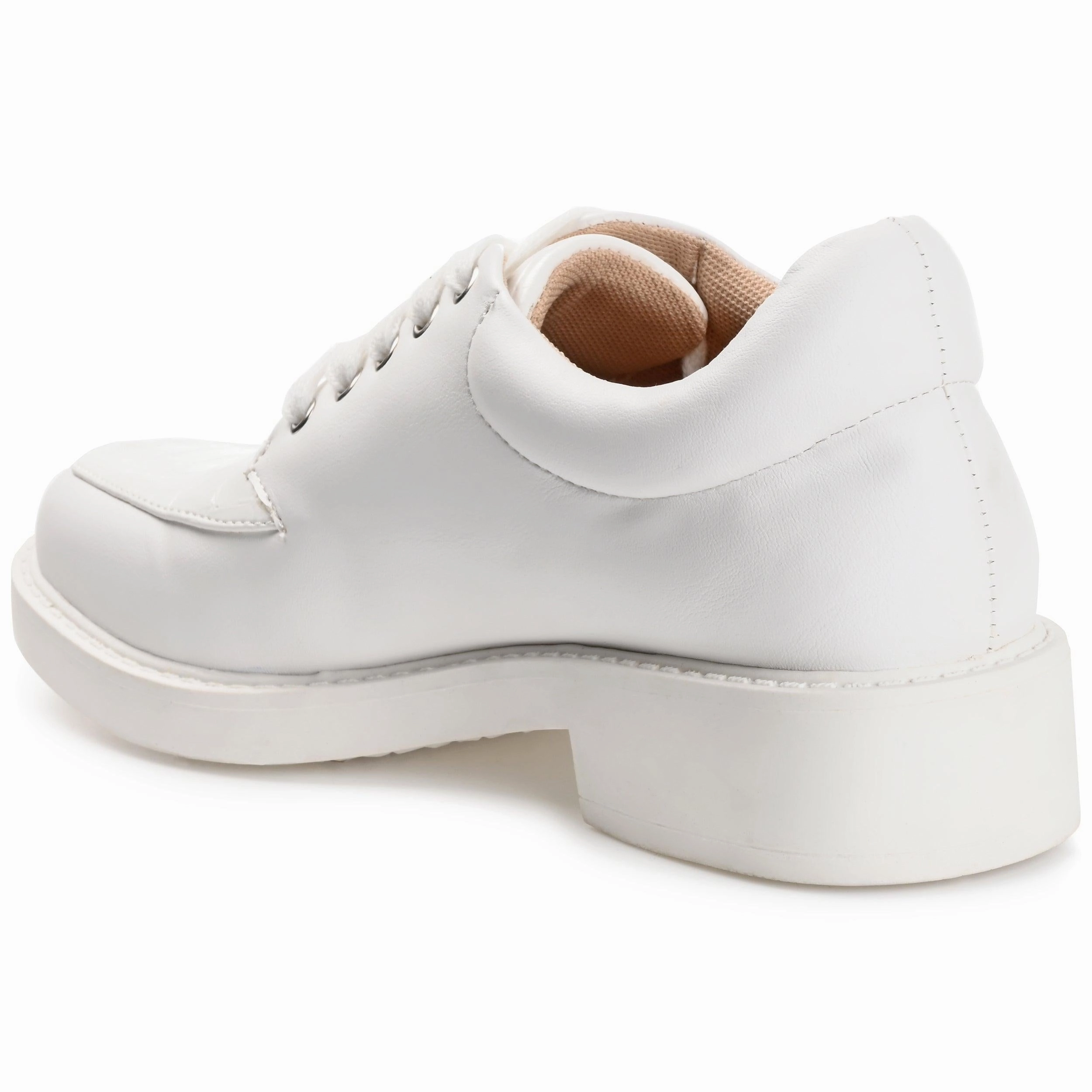 ALIAH OXFORD FLATS IN VEGAN LEATHER Tying Oxfords