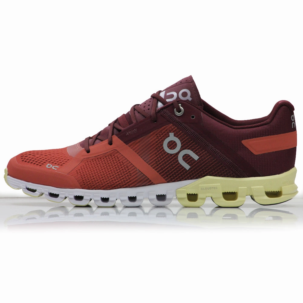On Cloudflow Men's Running Shoe - Rust/Limelight Best Shoes For Overpronation Running