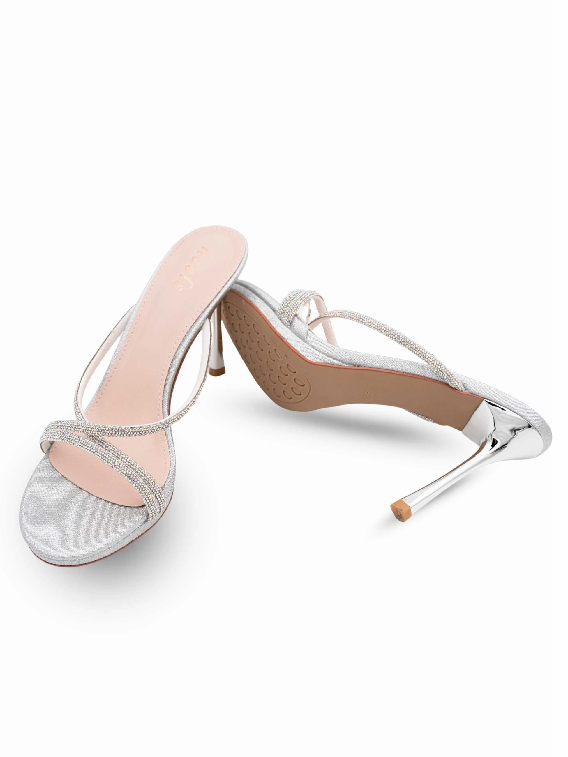 Thick Legs High Heels Zendaya Bling Pencil Heels