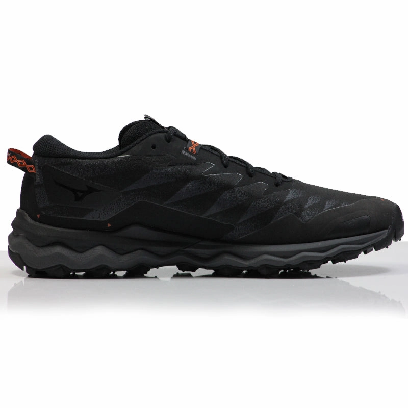 Running Shoes For Kids Mizuno Wave Daichi 7 Gore-Tex Men's Trail Shoe - Black/Iron Gate/Mecca Orange