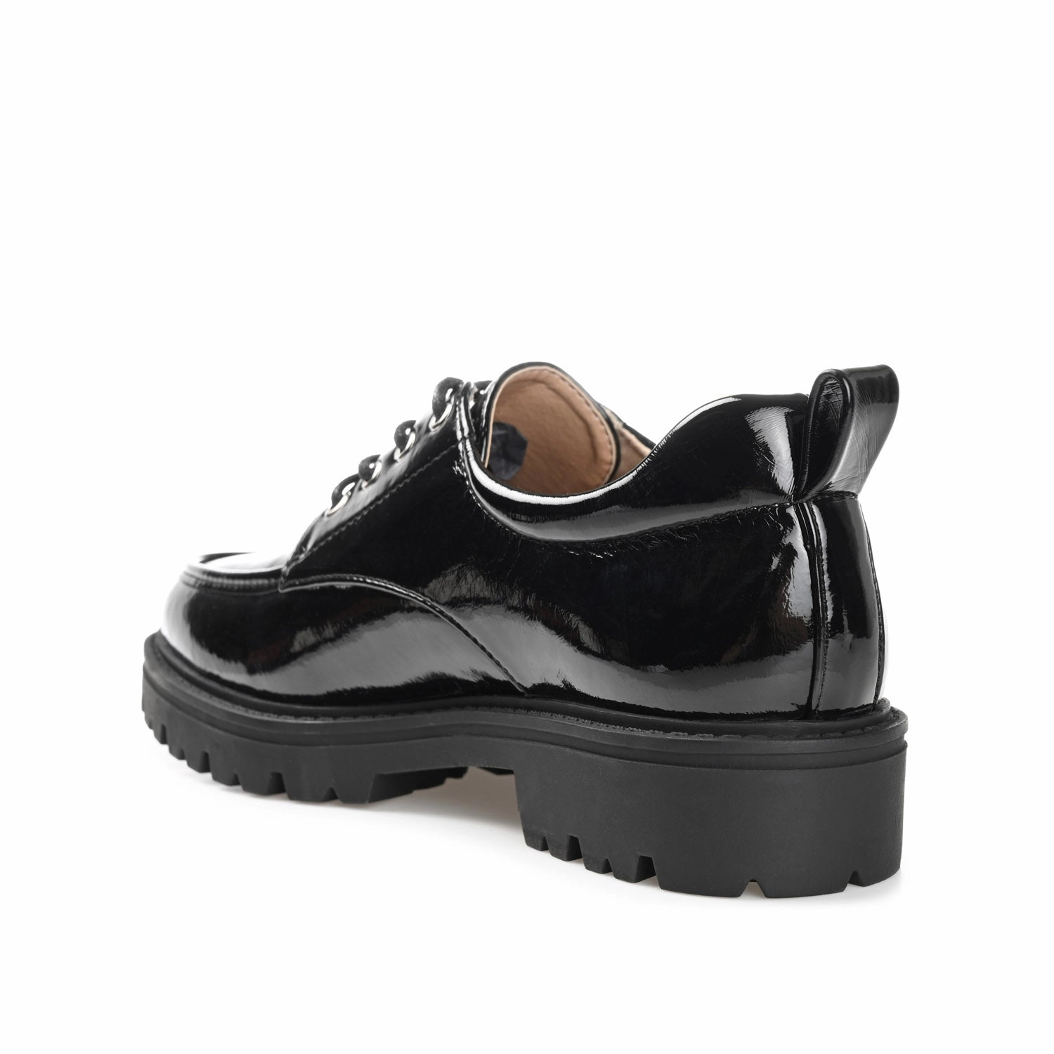 The Tap Oxford ZINA OXFORD LOAFER FLATS IN PATENT