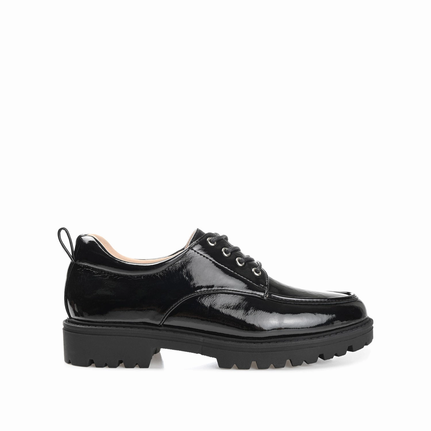 Zerøgrand Meritt Wingtip Oxfords ZINA OXFORD LOAFER FLATS IN PATENT